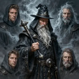 portrait old warlock, storm, ghost, intricate, elegant, highly detailed, digital painting, artstation, concept art, smooth, sharp focus, illustration, daren bader, aleksi briclot, rutkowski