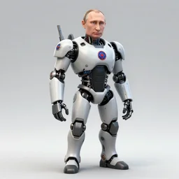 putin cyborg android character artwork hd