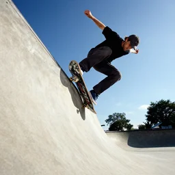 tony hawk skateboarding down the side of a wall