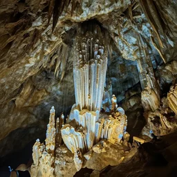 huge cave with beautiful crystals