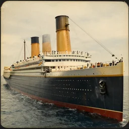 an old worn photo of paranormal evidence aboard the titanic