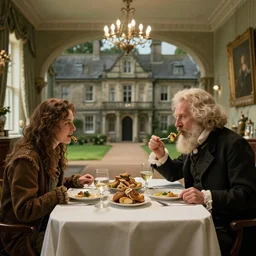 cryptid!!!! eating dinner with charles darwin in a mansion