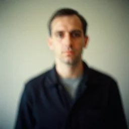 portrait of marcel duchamp by saul leiter, blurry colors, motion blur, volumetric light, 4 k casual, 1 9 2 0 s