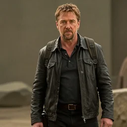 cinematic shot of Russell Crowe as Pakku