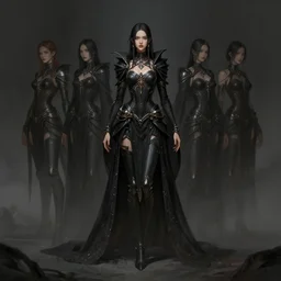 dark fantasy sorceress,, wide angle view, fullbody view, highly detailed, qichao wang, artgerm, cushart krenz, zeronis, trending on artstation, soft light, sharp edges, illustration, character design, concept art