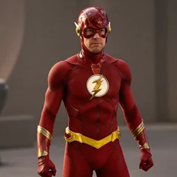 film still of grant gustin as the flash in the new justice league movie, 4 k