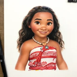 moana art piece from best tattoo artist 2 0 1 9 realistic color by, on mat paper