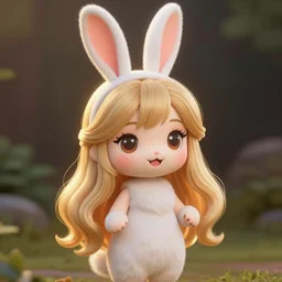chibi bunny girl in the sims