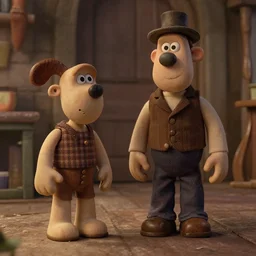 stills from a new wallace and gromit movie