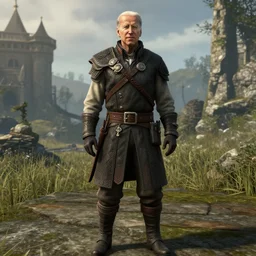 a still of Joe biden in Skyrim game