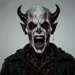 portrait of screaming demon with melting face from evil dead ( 2 0 1 3 ), 4 k, hi - res, ominous, highly detailed