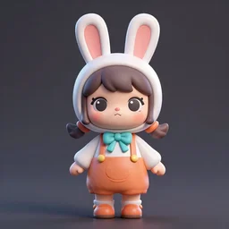 “ original chibi bunny girl 3 d model cryengine ”