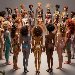 love, diverse hair cybersuits, from behind, connection rituals, wide wide angle, vivid, elaborate, highly detailed, beautiful lighting