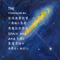 The song that transcends space and time in the style of an expressive painting