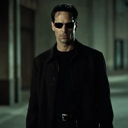still of neo from the matrix in a 1 9 2 0 s movie, lost footage