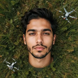portrait art, drone photography