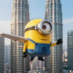 minions flying plane, twin towers, 9 / 1 1 gender reveal, highly detailed, award winning photograph