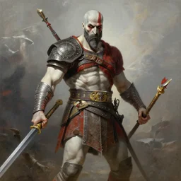 kratos painted by rembrandt