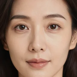 close up face female portrait 45 years old