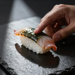 nemo cut into sushi