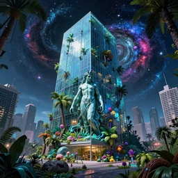 architecture by caspar david friedrich, neptune fisheye cosmic thermal imaging tundra liberty city at night evil at fall wilderness made of glass vice city junglepunk galactic, archdaily, wallpaper, highly detailed, trending on artstation.