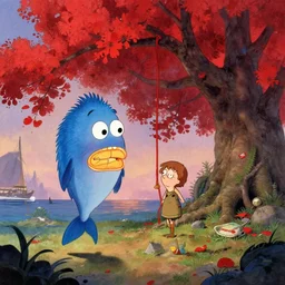 (2016) Big Fish and Begonia film covers,Studio Mir,epic,masterpiece illustration in the style of Keith Thompson, digital art