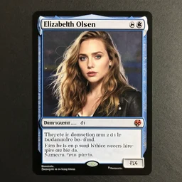 mtg card trading, fantasy mtg card of elizabeth olsen, screenshot