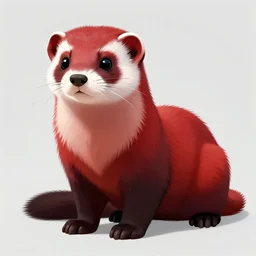 furry chiaroscuro redblack stoat male fursona