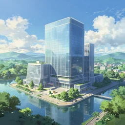 blender render fourth infinite makoto shinkai scenery dimension modern architecture