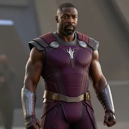 film still of Idris Elba as Drax in new Guardians of the Galaxy film, photorealistic 4k