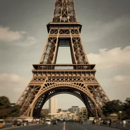 leabian vampires in the eiffel tower, lens blur, vintage photograph
