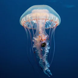 a award winning photo of a man trapped inside a giant jellyfish, by national geografic, photorealism