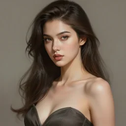 portrait of female, sensual, sexy, intricate, elegant, highly detailed, digital painting, artstation, concept art, smooth, sharp focus, illustration