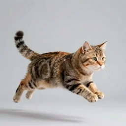 cat flying on a blonde kid, detailed, 4k, sharp, professional