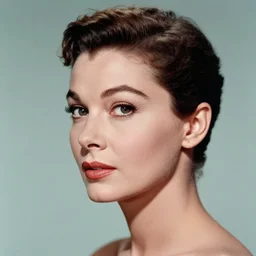 analog photojournalism photography by eve arnold. filmic. a vintage head a shoulder front facial profile of a beautiful hollywood actress 1 9 6 0 s. black turtle neck. white capri pants. natural light. taken with a pentax on color slide film. symmetrical balance. in - frame