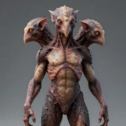 humanoid creature with 4 heads