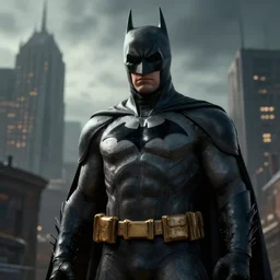 batman in gotham city, unreal engine, octane render