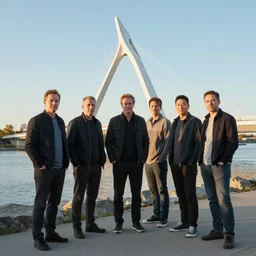 futuristic provencher bridge in winnipeg manitoba, victor einrich, gregory crewdson, ian mcque, liam wong, simon stalenhag,