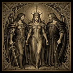astute deceit of the unholy testament, detailed, intricate, epic masterpiece, rob alexander and daniel ljunggren,