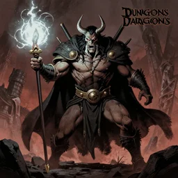Dungeons and Dragons, in the style of Mike Mignola.
