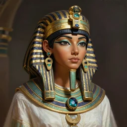 egyptian princess, gorgeous, portrait, powerfull, intricate, elegant, volumetric lighting, digital painting, highly detailed, artstation, sharp focus, illustration, ruan jia