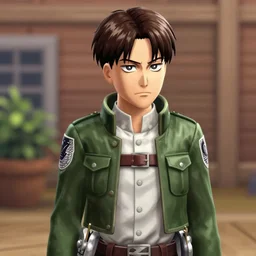 Attack on Titan in the style of The Sims 4