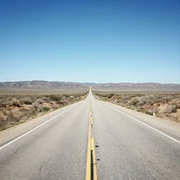 a desolated road in california, phlegm