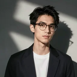 skinny byron li with glasses