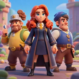 minerva mcgonagall, clash royal style characters, unreal engine 5, octane render, detailed, brawl stars, cinematografic, cinema 4 d, artstation trending, high definition, very detailed, blender