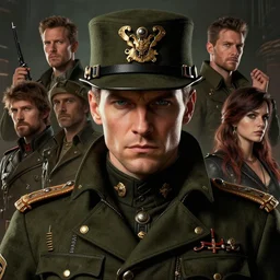 portrait of john cobra, face portrait, epic, tragic, military art, fantasy, dieselpunk, hd shot, digital portrait, beautiful, artstation, comic style, by artgerm, guy denning, jakub rozalski, magali villeneuve and charlie bowater