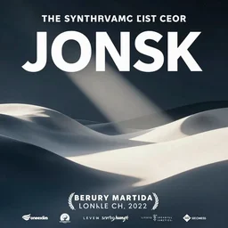 concert poster for the synthwave artist JONSK.