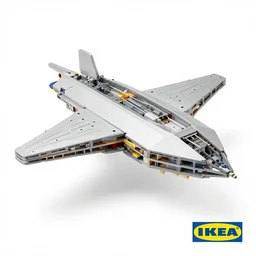 highly detailed ikea instructions for building a spaceship