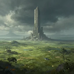 art piece for game or movie, art by gregor rutkowski, artstation, concept art, landscape, surrealism, sci fi