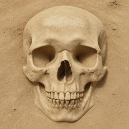 dirt texture with skull pattern, ultra realistic